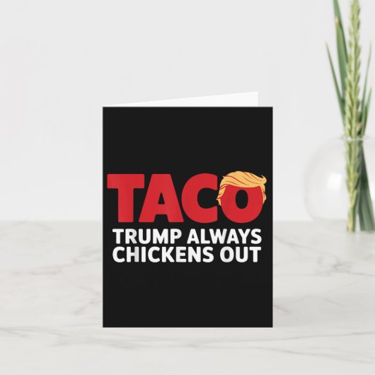 タコトランプは常に鶏を追う カード (正面)