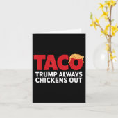 タコトランプは常に鶏を追う カード (黄色い花)