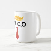 タコトランプは常に鶏を追う コーヒーマグカップ (正面右)