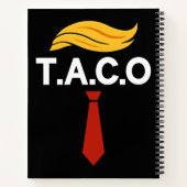 タコトランプは常に鶏を追う ノートブック (裏面)