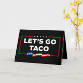 タコトランプは必ず鶏を追い出そうおもしろい カード (黄色い花)