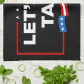 タコトランプは必ず鶏を追い出そうおもしろい キッチンタオル (折り畳み)