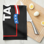 タコトランプは必ず鶏を追い出そうおもしろい キッチンタオル (四つ折り)