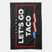 タコトランプは必ず鶏を追い出そうおもしろい キッチンタオル (縦)