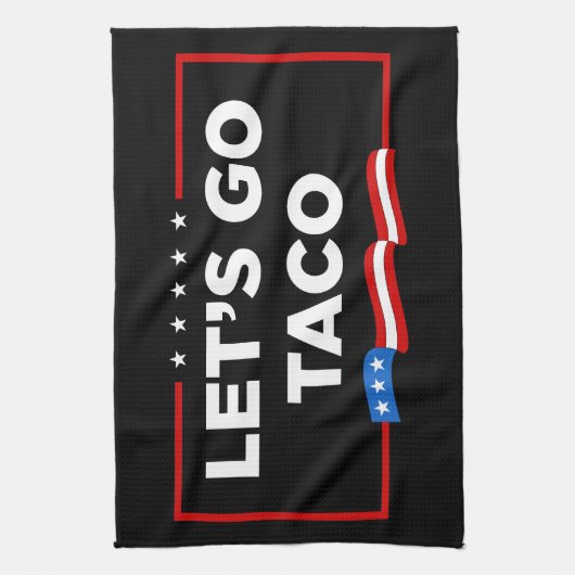 タコトランプは必ず鶏を追い出そうおもしろい キッチンタオル (縦)