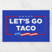 タコトランプは必ず鶏を追い出そうおもしろい フードラベル (シングルラベル)