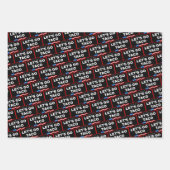 タコトランプは必ず鶏を追い出そうおもしろい ラッピングペーパーシート (正面2)