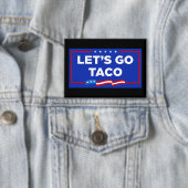 タコトランプは必ず鶏を追い出そうおもしろい 缶バッジ (インサイチュ)