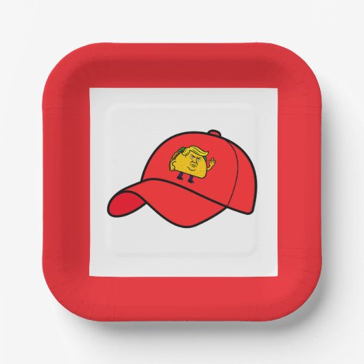 タコトランプパーティープレート ペーパープレート (正面)