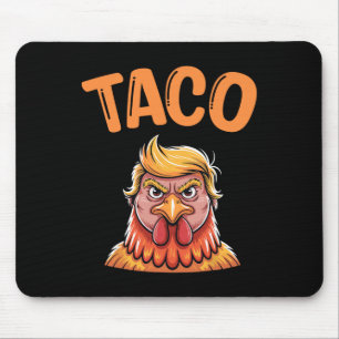 タコトランプ常にチキンアウトおもしろいトレンディーチッケ マウスパッド