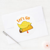 タコトランプ行こう ラウンドシール (封筒)