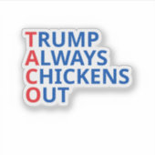 タコトランプ シール (正面)