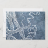 タコトワイライトブルーデニムウォーターカラーアート カード (正面)