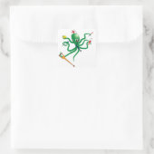 タコナーススクエアステッカー スクエアシール (バッグ)