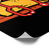 タコナースステソスコープCinco De Mayoナース女性 ポスター (角)