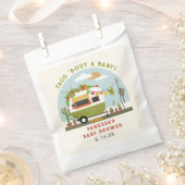 タコニュートラルベビーグリーンベイビーシャワー フェイバーバッグ (クリップ留めされた状態)