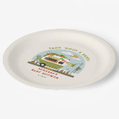 タコニュートラルベビーグリーンベイビーシャワー ペーパープレート (アングル)