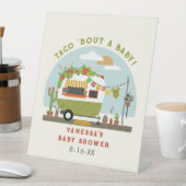 タコニュートラルベビーグリーンベイビーシャワー 台座サイン (インサイチュ)