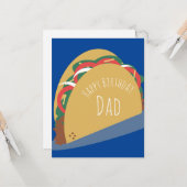 タコハッピーバースデーパパファーザーグランドパカード カード (正面/裏面インサイチュ)