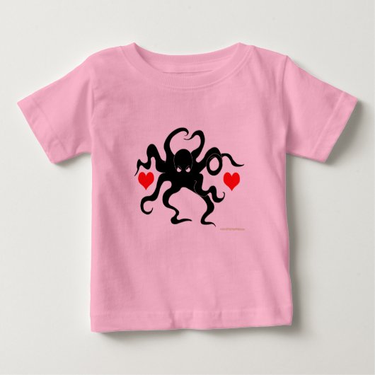 タコハート ベビーTシャツ (正面)