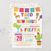 タコバウトアニューハウス引っ越し祝いパーティー招待状W 招待状 (正面/裏面)