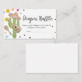 タコバクタスベビーシャワーオムツラッフル エンクロージャーカード (正面/裏面)