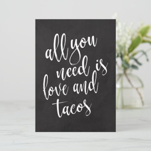 タコバーのお手頃な黒板結婚式看板 (スタンド正面)