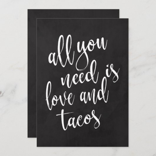 タコバーのお手頃な黒板結婚式看板 (正面/裏面)