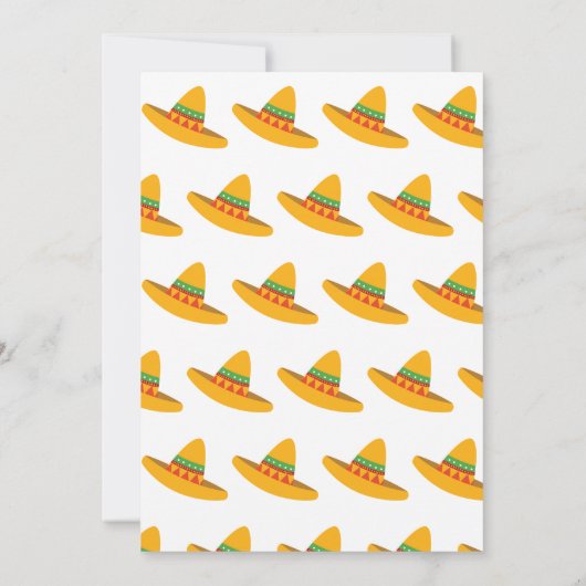 タコバージョンベビースペインの招待状 招待状 (裏面)