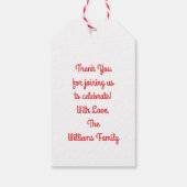 タコバースデーパーティーのメキシコ料理 ギフトタグ (裏面)