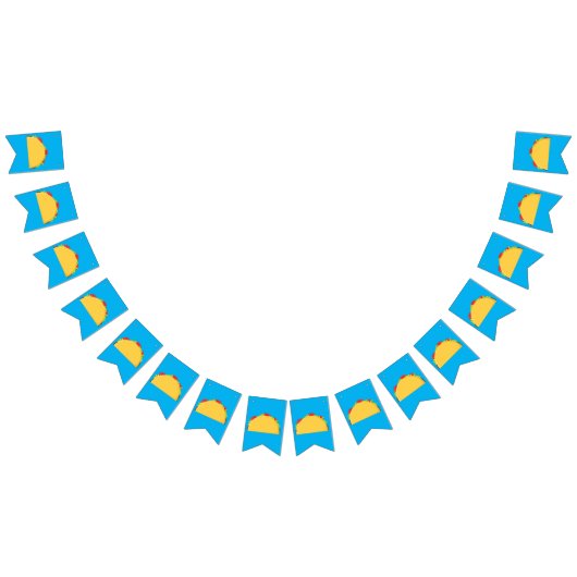 タコバースデーパーティーのメキシコ料理 バンティングフラッグ (全)