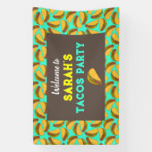 タコバースデーパーティーウェルカムサイン 横断幕 (縦)