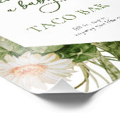 タコバーベビーシャワーサイン フォトプリント (角)