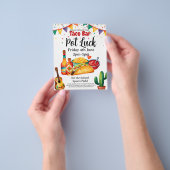 タコバーポットラックパーティー資金調達者 チラシ (手)