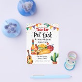 タコバーポットラックパーティー資金調達者 チラシ (シングル)