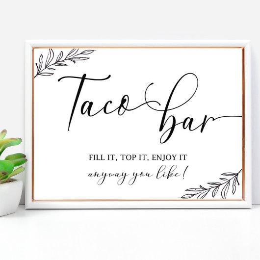タコバー結婚のサイン8x10 ポスター