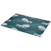 タコパターンの列 カッティングボード (角)