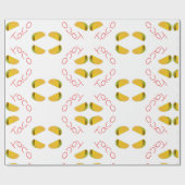 タコパターンオン ラッピングペーパー (フラット)