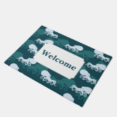 タコパターン|の列はあなたの文字を加えます ドアマット (アングル)