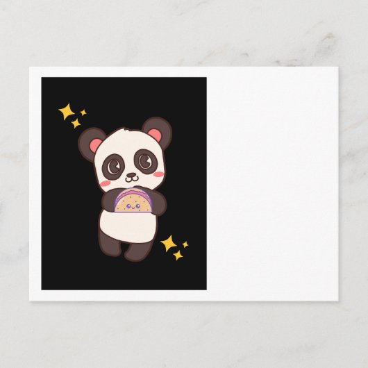 タコパンダかわいおもしろいはがき ポストカード (正面)