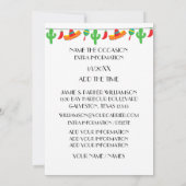 タコパーティの招待状 招待状 (裏面)