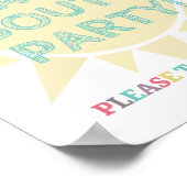 タコパーティーの好意サイン ポスター (角)