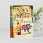 タコパーティーの招待状 招待状 (スタンド正面)