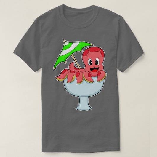 タコパーティーカクテル Tシャツ (デザイン正面)