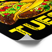 タコパーティーデイリーはタコ火曜男性へ女子 ポスター (角)