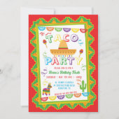 タコパーティーフェスタ招待状 招待状 (正面)