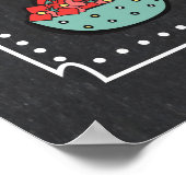 タコパーティーメニュープレート ポスター (角)