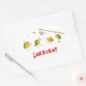 タコパーティー 楕円形シール (封筒)