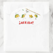 タコパーティー 楕円形シール (バッグ)