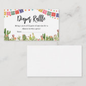タコビュートアザベビーフェスタベビーシャワーおむつラッフル エンクロージャーカード (正面/裏面)